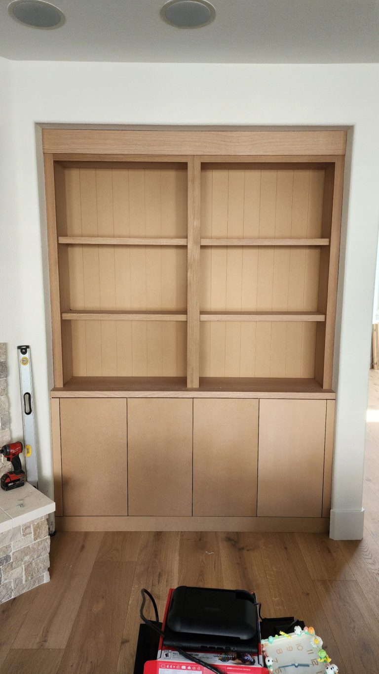 Rift Cut White Oak Bookshelves